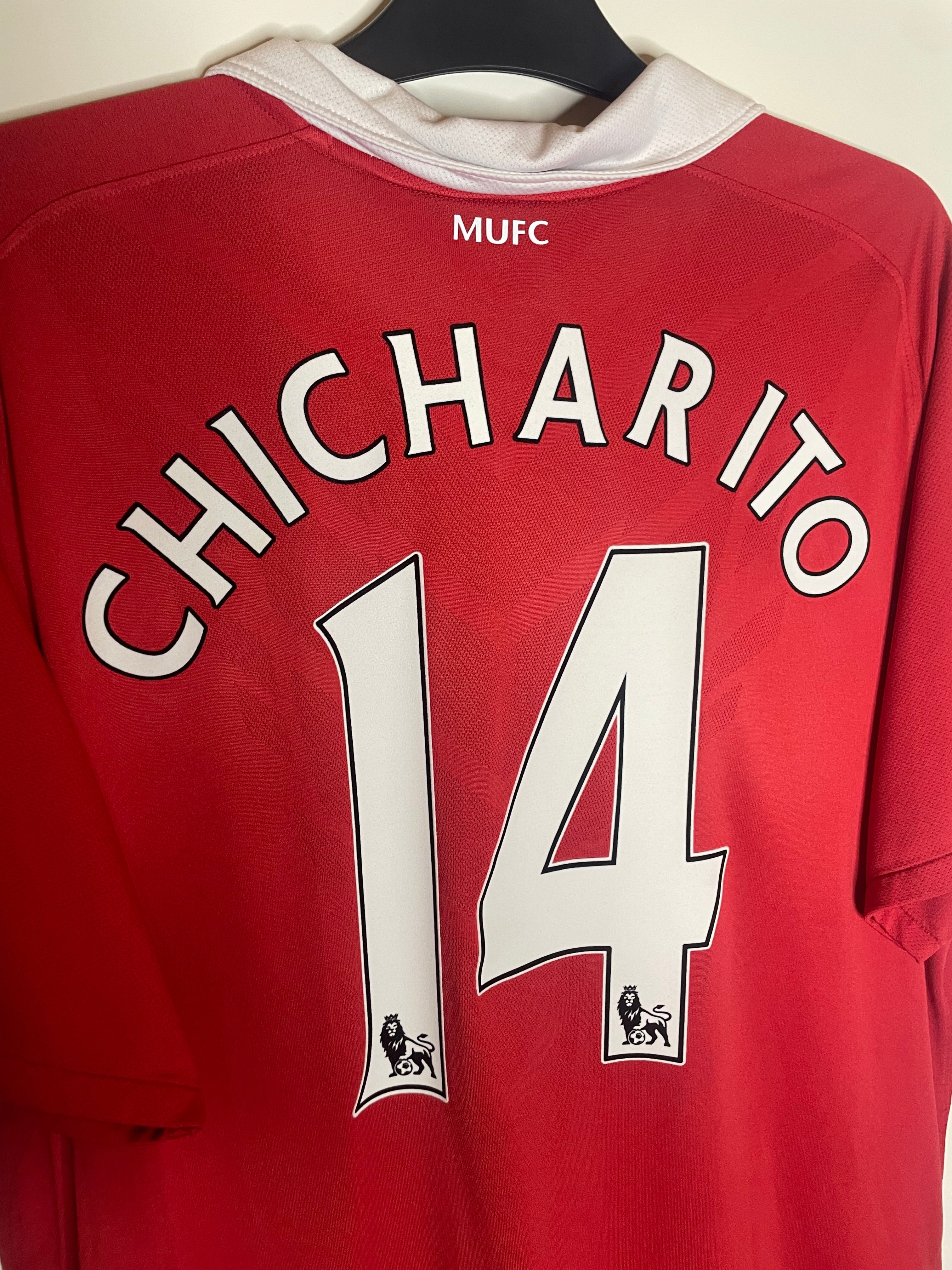 Manchester United 2010-11 Hemmatröja Chicharito #14 XXL