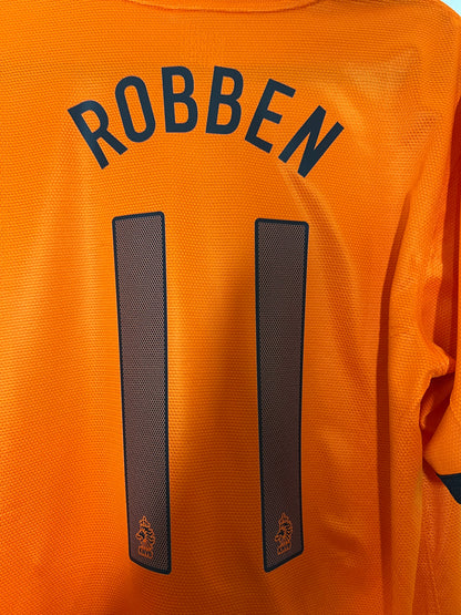 Netherlands 2012 EURO Home Shirt Robben #11 Large