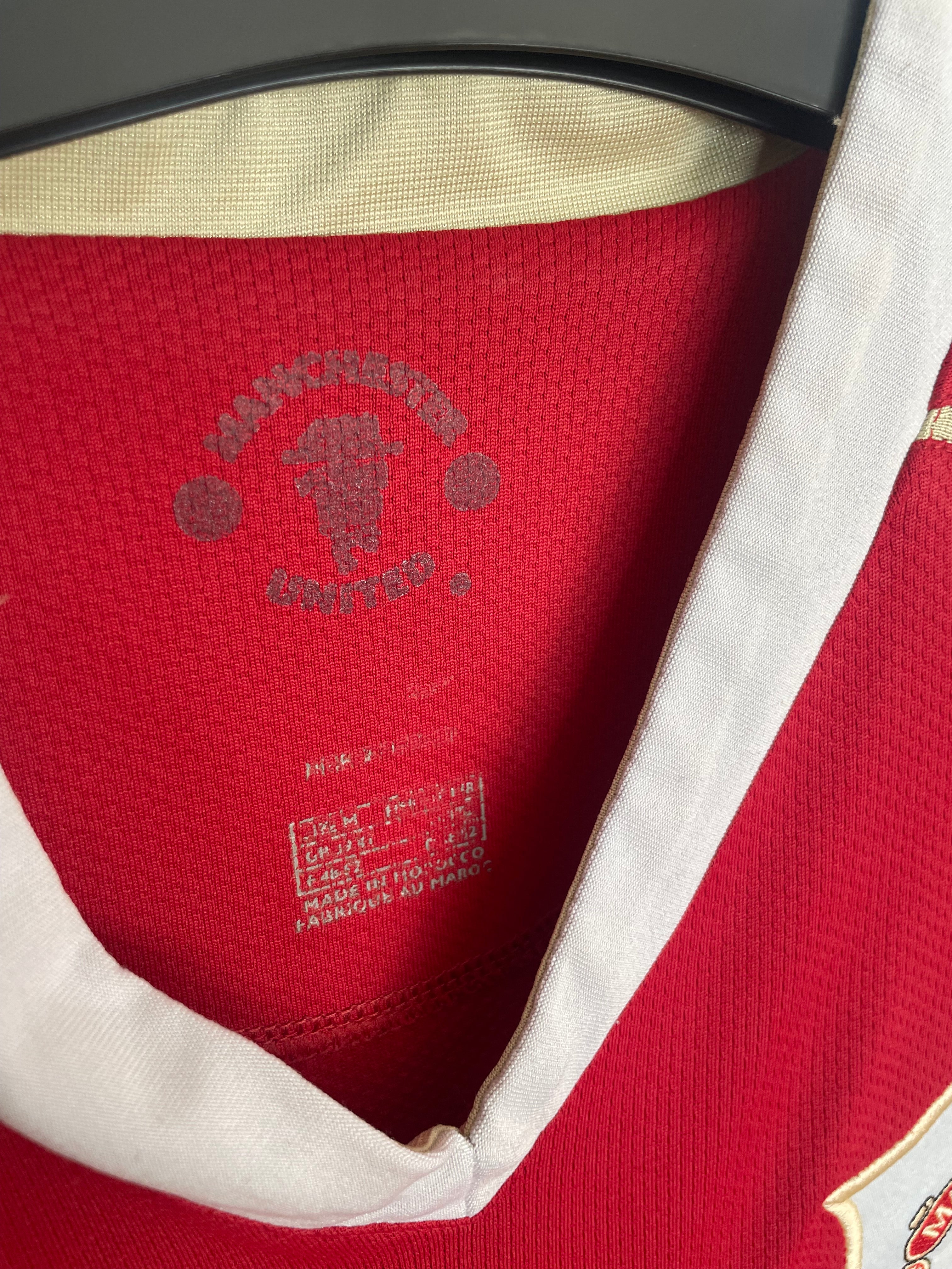 Manchester United 2006-07 UCL Home Shirt Larsson #17 Medium
