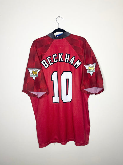 Manchester United 1996-1998 Home Shirt Beckham #7 XXL