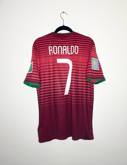 Portugal 2014 World Cup Home Shirt Ronaldo #7 Large