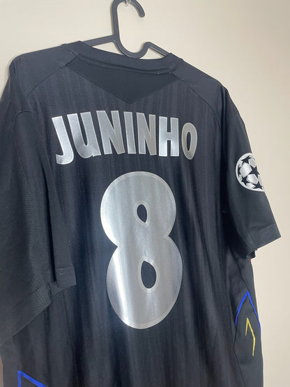 Olympique Lyon 2007-08 UCL Away Shirt Juninho #8 Large