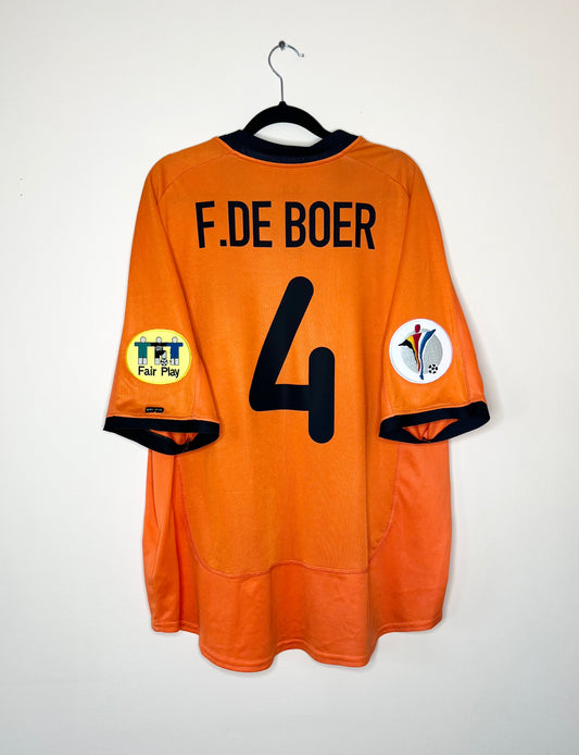 Netherlands 2000 EURO Home Shirt De Boer #4 XL