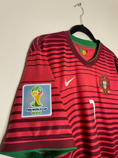 Portugal 2014 World Cup Home Shirt Ronaldo #7 Large