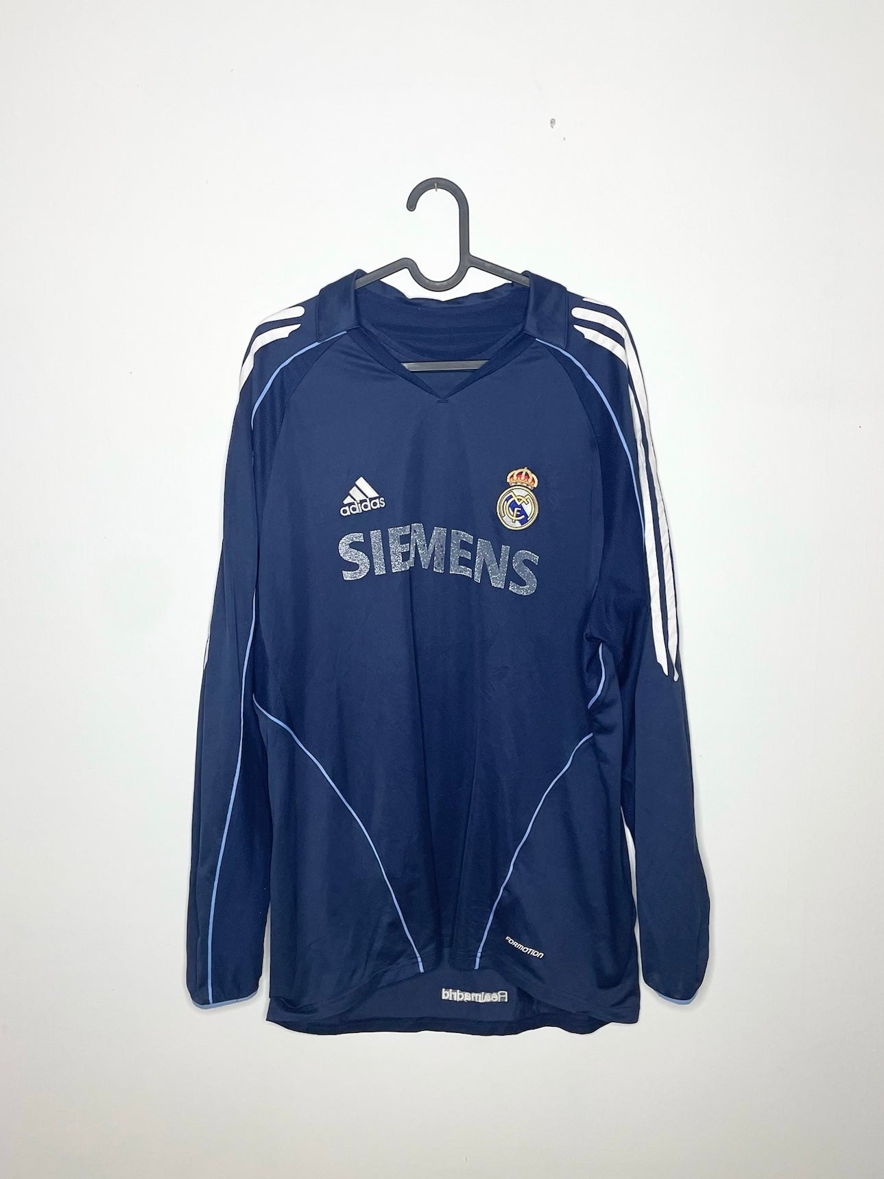 Real Madrid 2005-06 PLAYER VERSION Away Shirt Long Sleeve #17 XL
