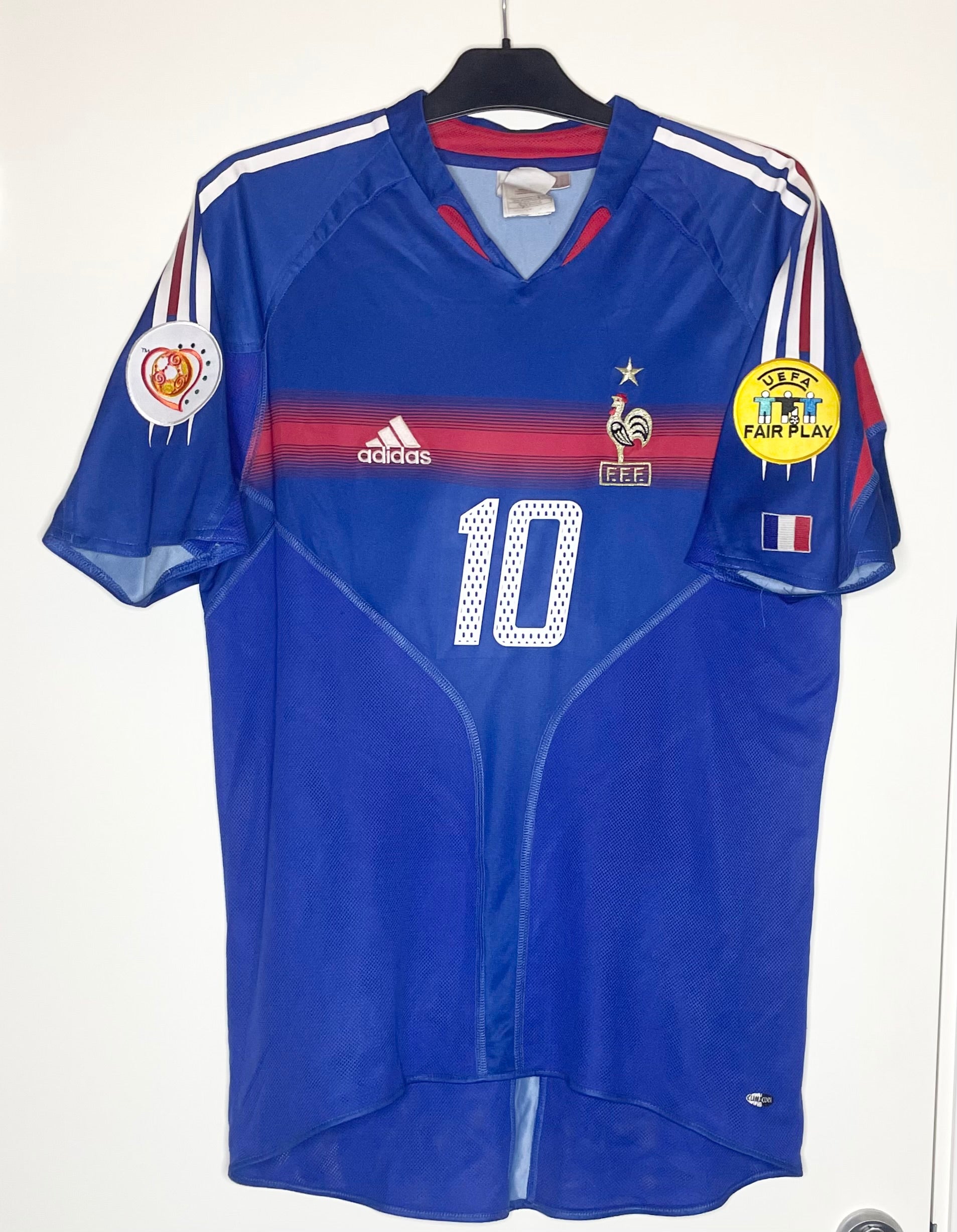 Frankrike EURO 2004 Hemmatröja Zidane #10 Medium