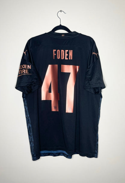 Manchester City 2020-21 Away Shirt Foden #47 Medium