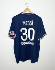 Paris Saint-Germain 2021-22 Home Shirt Messi #30 XL