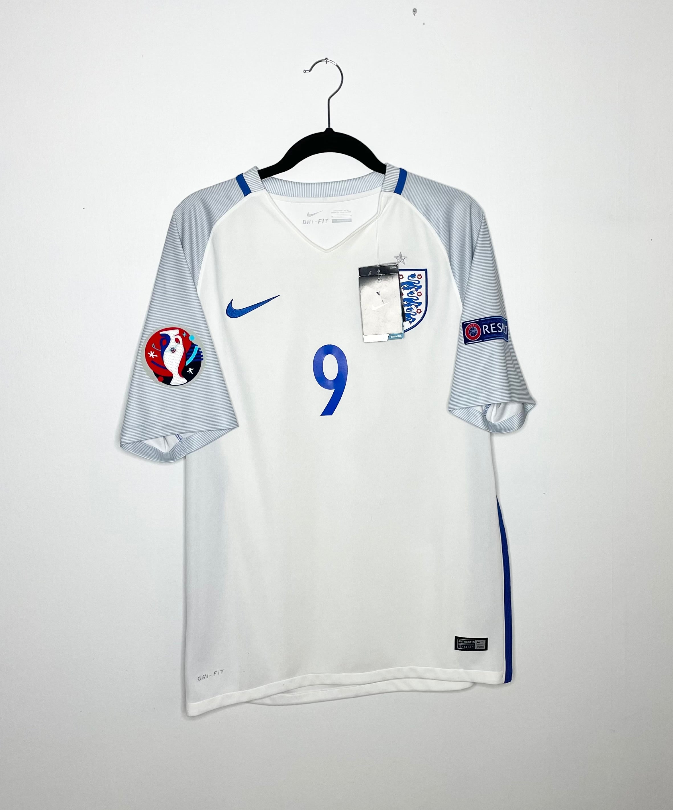 England EURO 2016 BNWT Home Shirt Kane #9 Medium