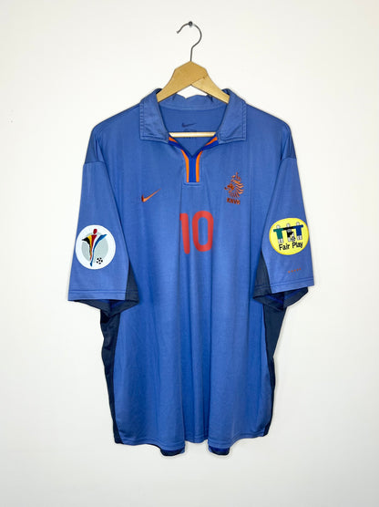 Netherlands 2000 EURO Away Shirt Bergkamp #10 XL