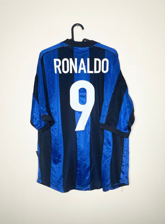 Inter Milan 1999-00 Home Shirt Ronaldo #9 Large