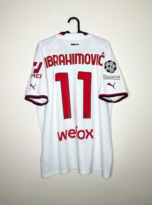 AC Milan 2022-23 UCL Away Shirt Ibrahimovic #11 Large