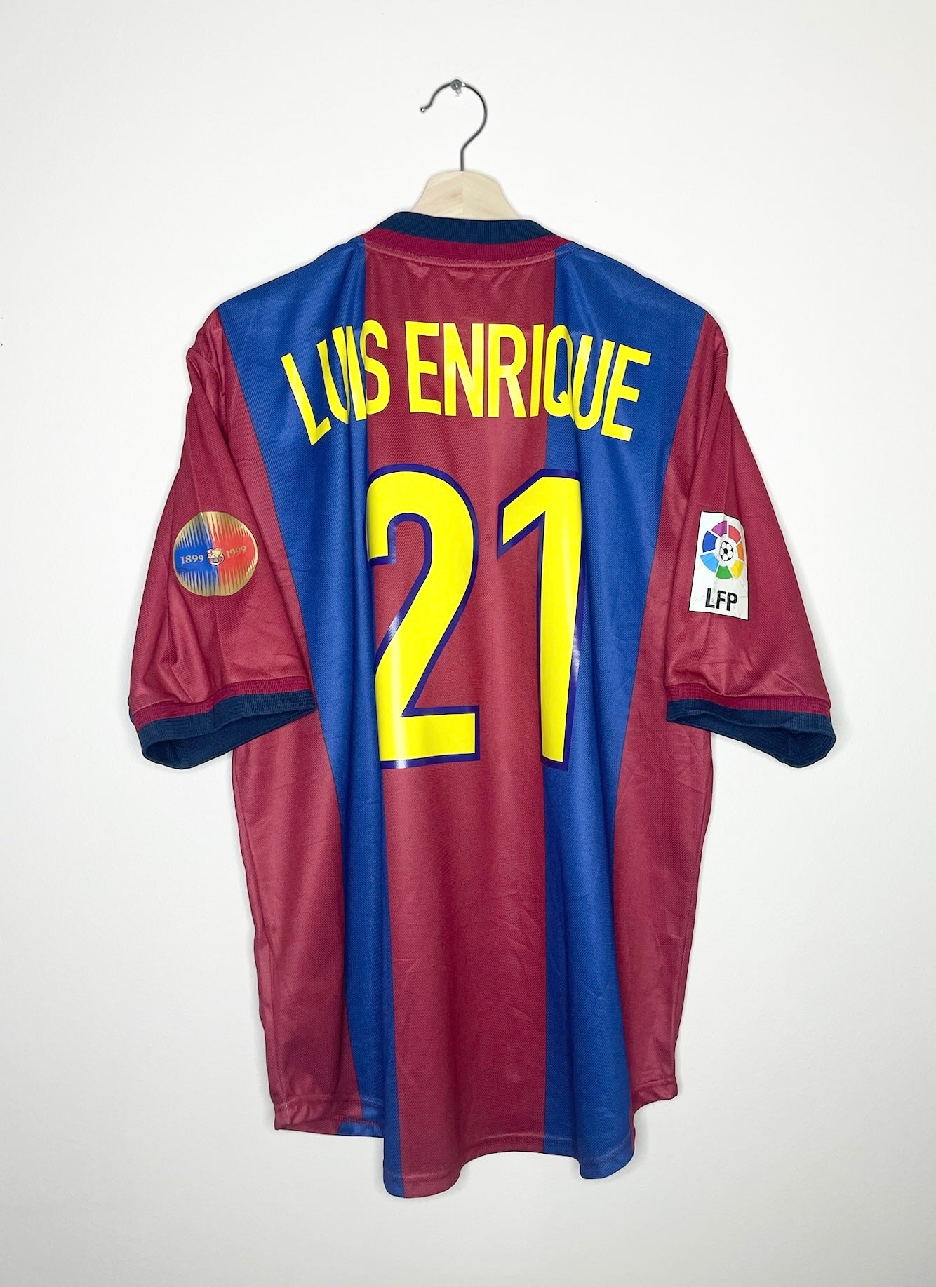 FC Barcelona 1998-99 Home Shirt Luis Enrique #21 Large