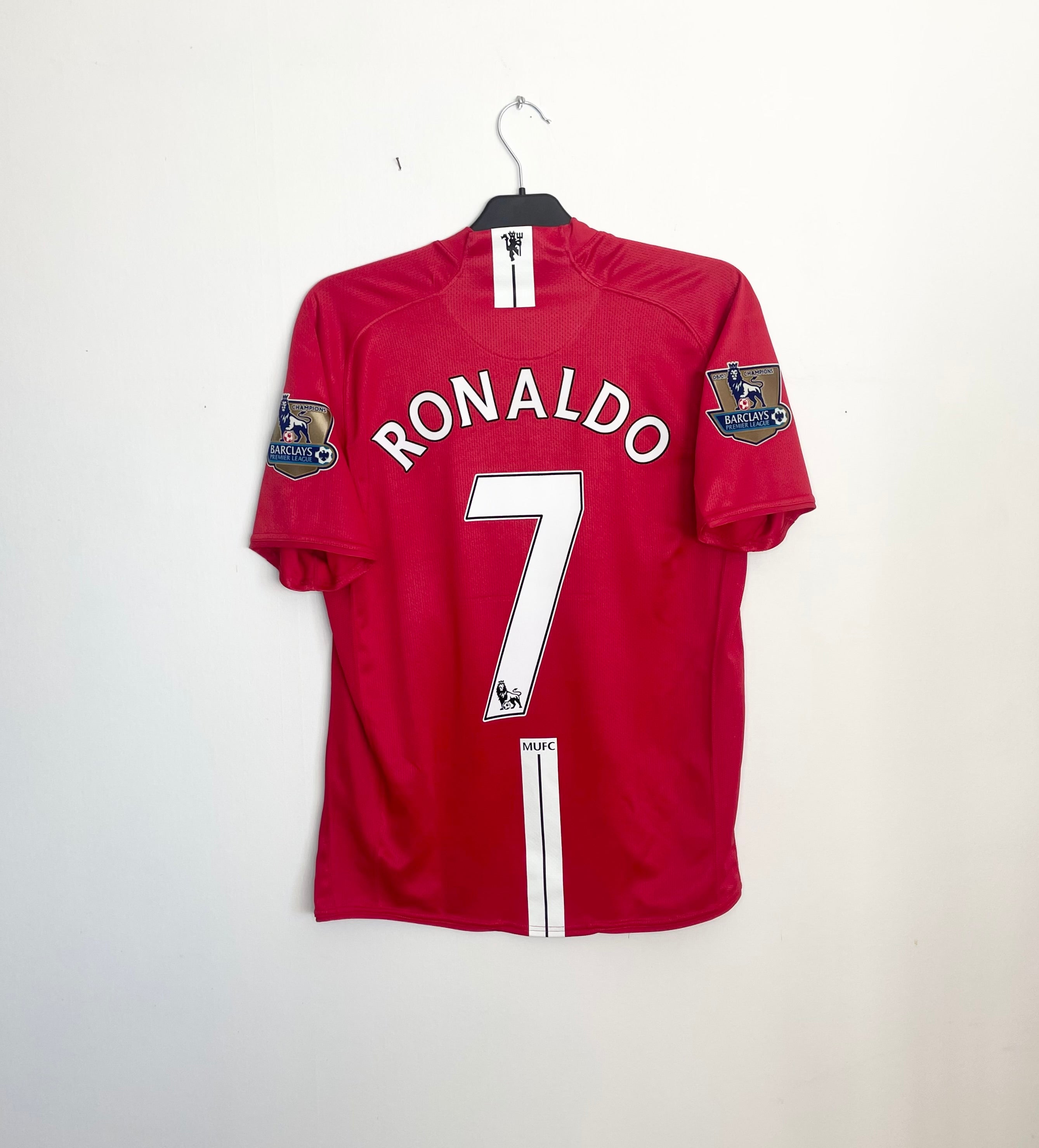 Manchester United 2007-08 Home Shirt Ronaldo #7 Medium