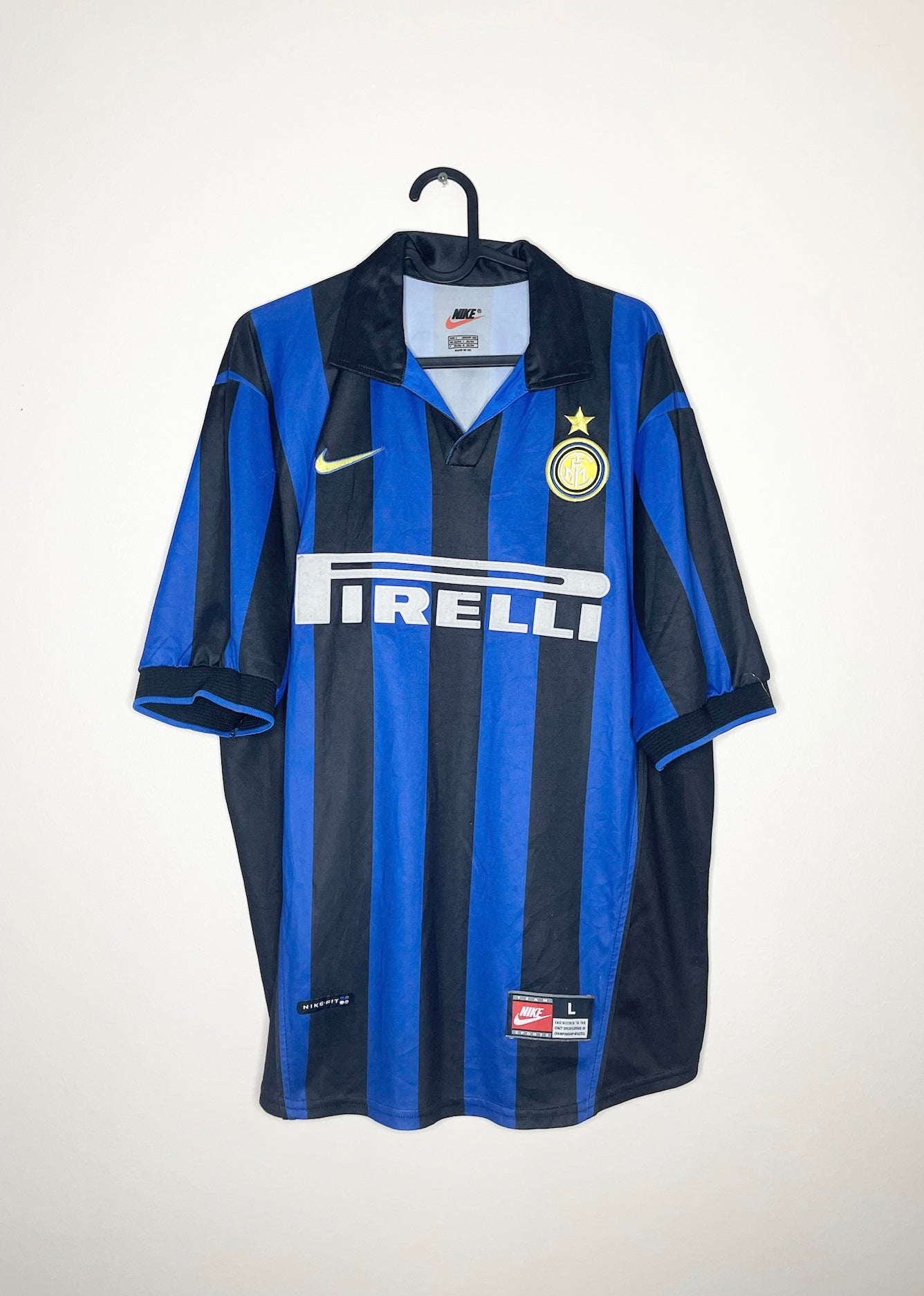 Inter Milan 1998-1999 Home Shirt Baggio #10 Large