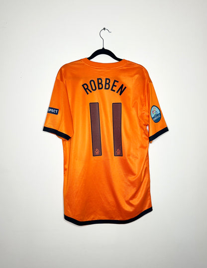 Netherlands 2012 EURO Home Shirt Robben #11 Large