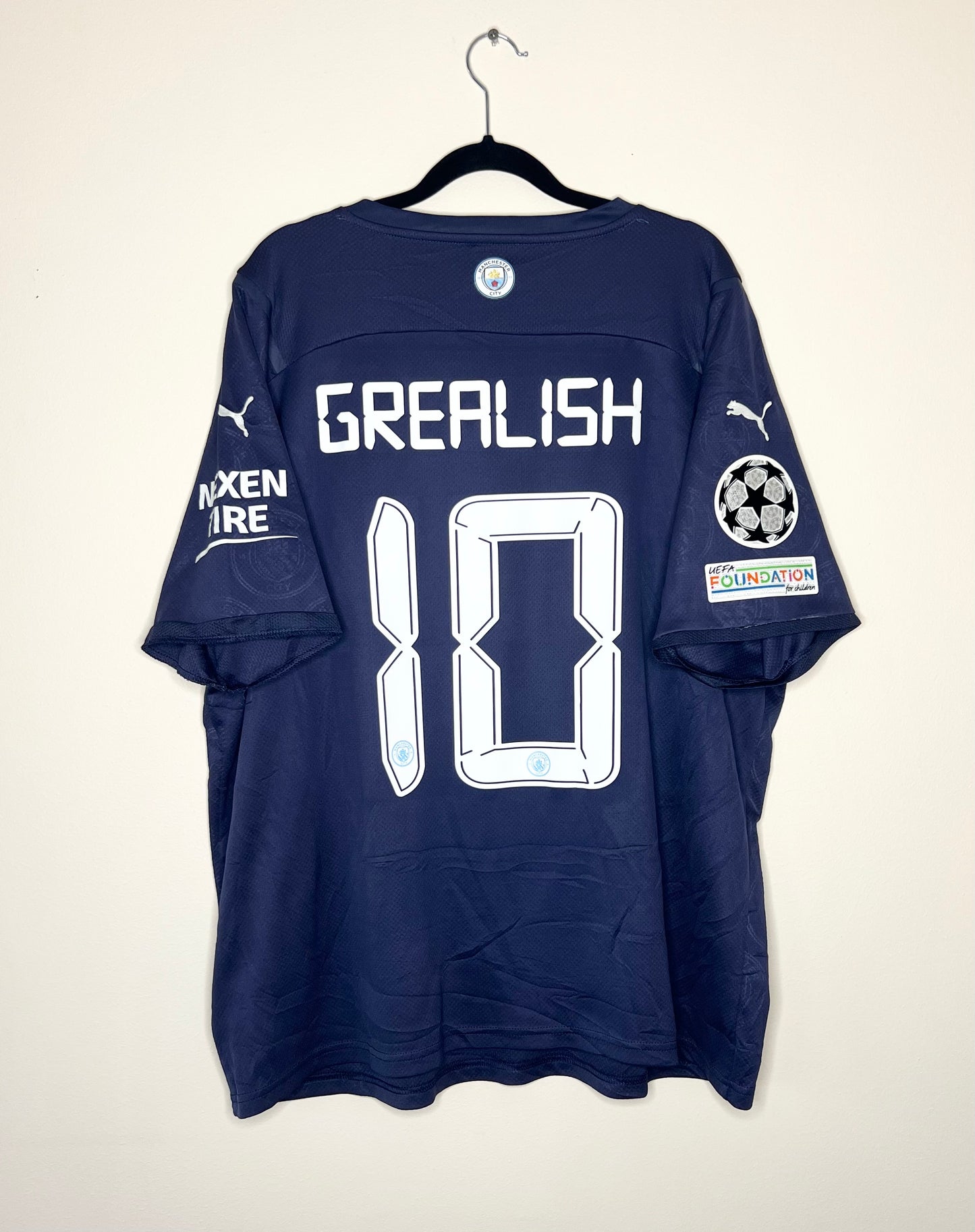 Manchester City 2021-22 Third Shirt UCL Grealish #10 XXL