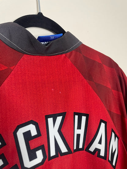 Manchester United 1996-1998 Home Shirt Beckham #7 XXL