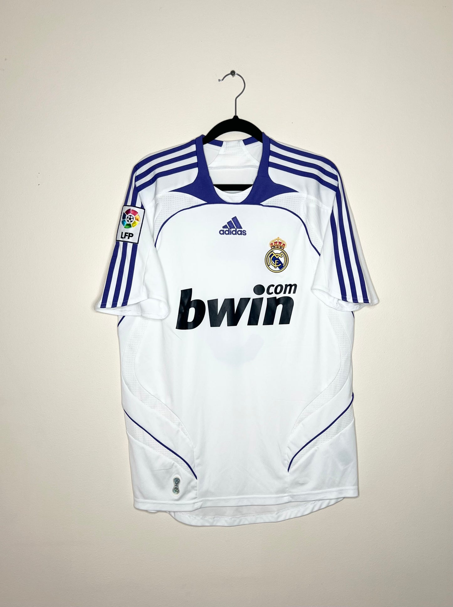 Real Madrid 2007-08 Home Shirt Cannavaro #5 Small