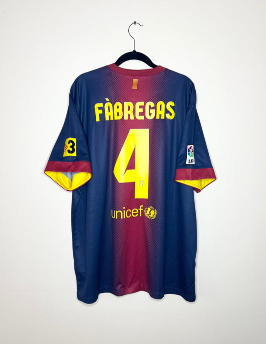 FC Barcelona 2012-13 Home Shirt Fabregas #4 XXL