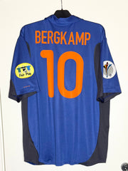 Nederländerna EURO 2000 Bortatröja Bergkamp #10 XL