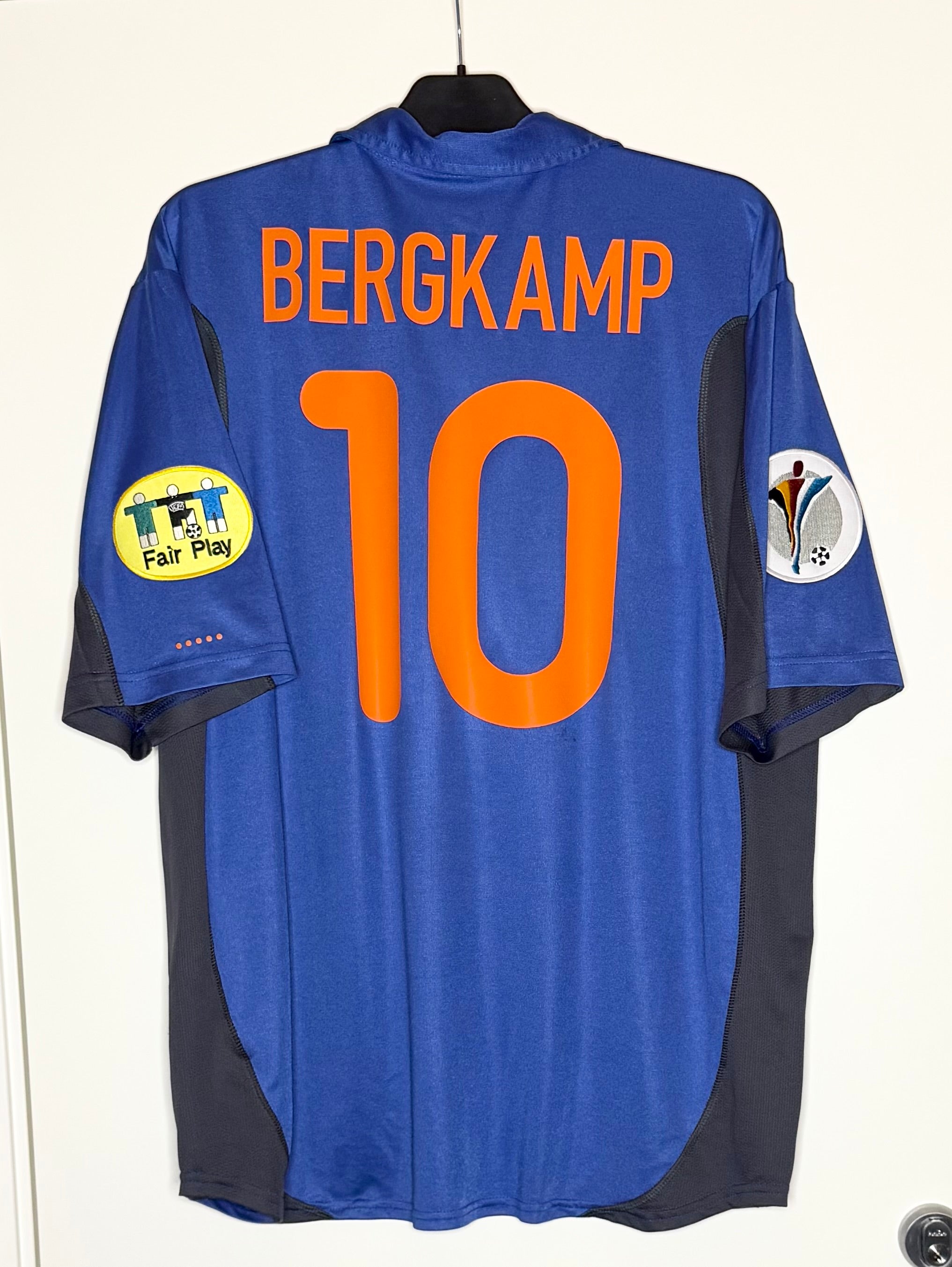 Nederländerna EURO 2000 Bortatröja Bergkamp #10 XL