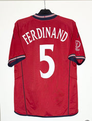 England 2002 Bortatröja Ferdinand #5 Medium