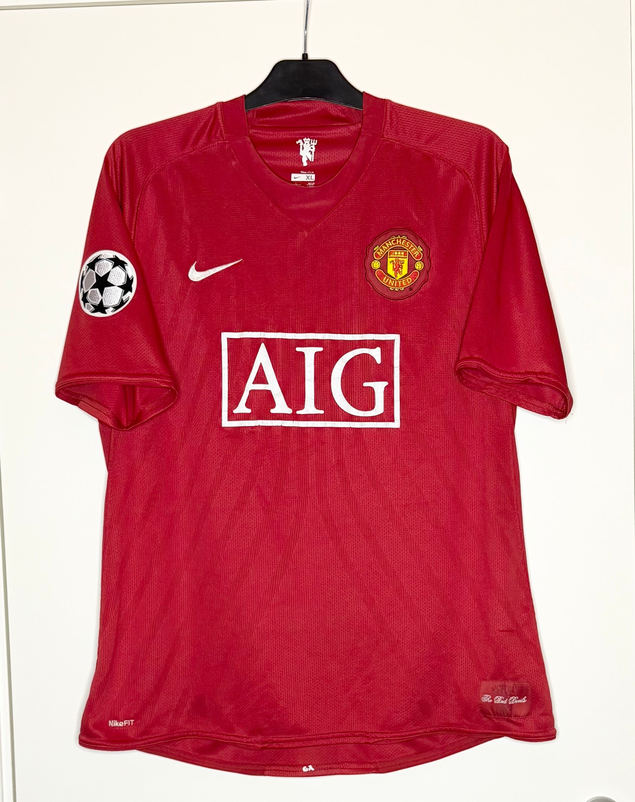 Manchester United 2007-08 UCL Hemmatröja Ronaldo #7 XL