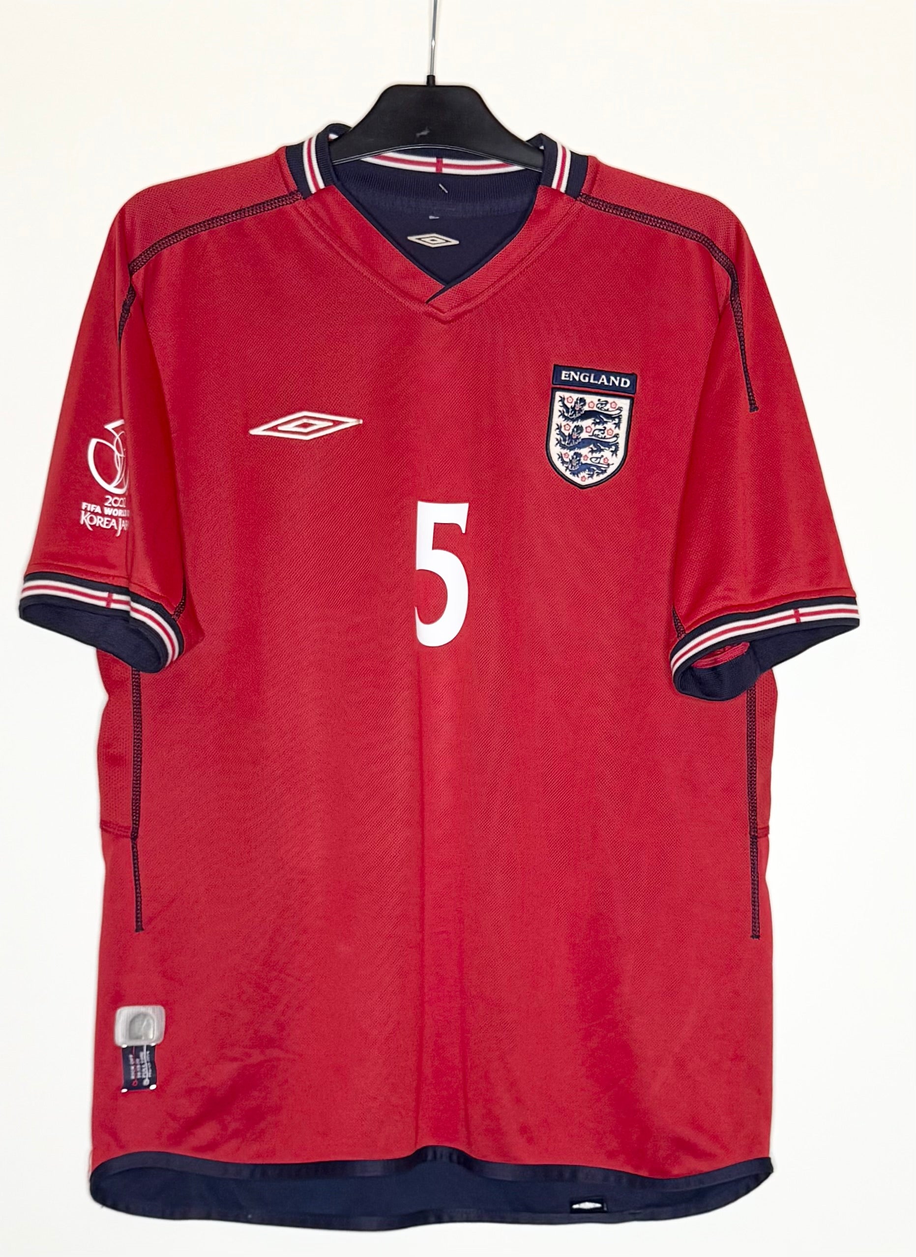 England 2002 Bortatröja Ferdinand #5 Medium