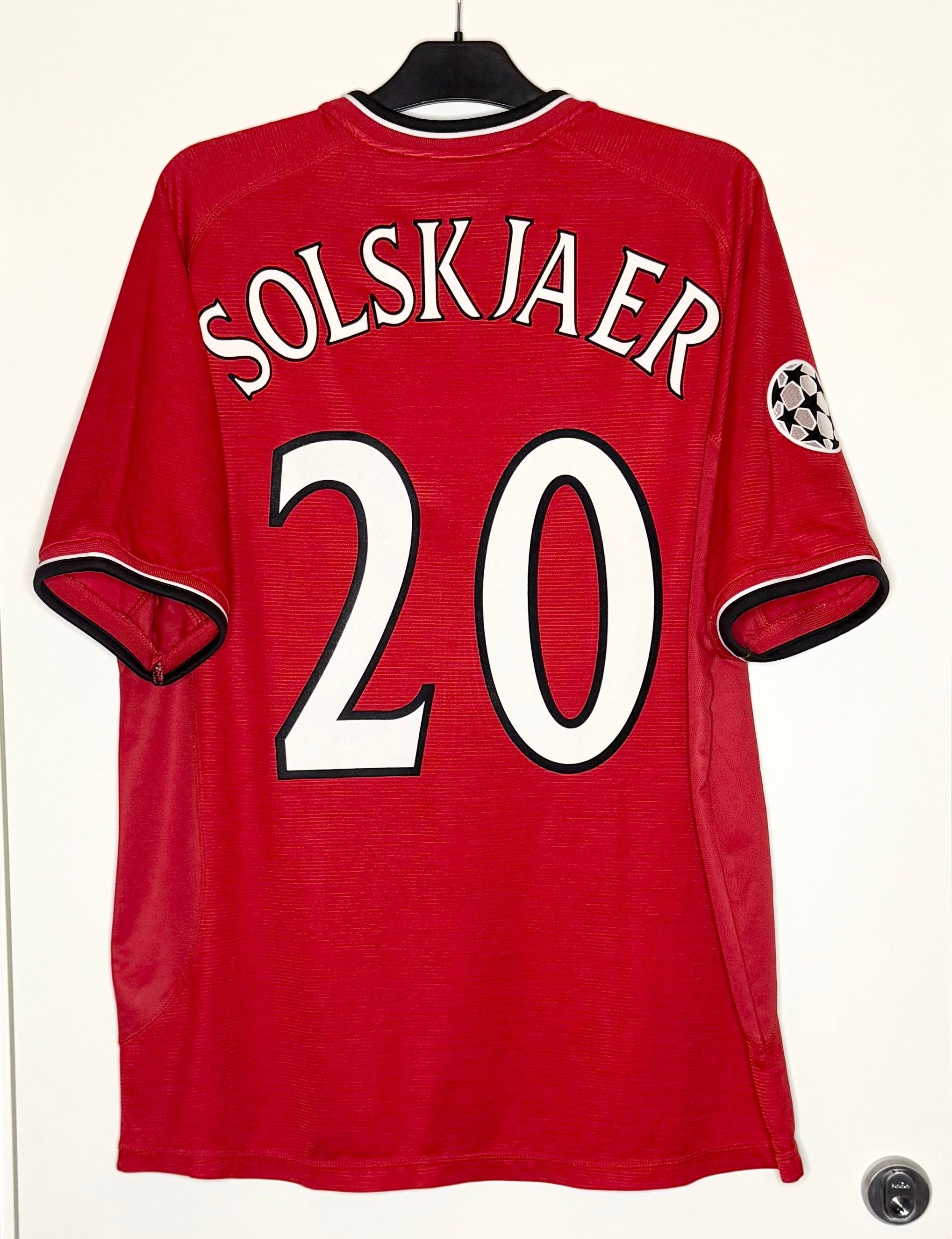 Manchester United 2000-02 UCL Hemmatröja Solskjaer #20 XL
