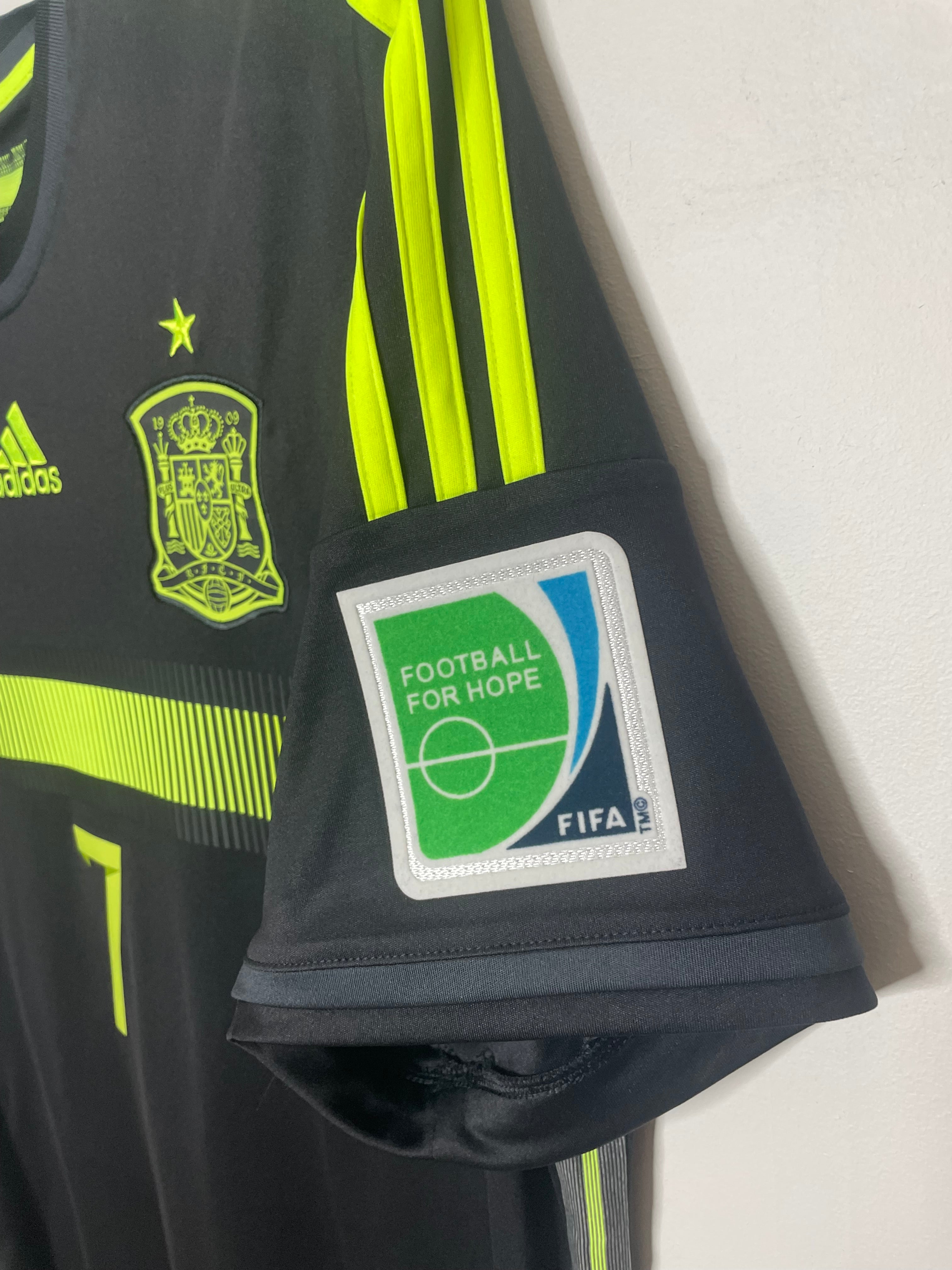 Spanien 2014 Bortatröja David Villa #7 XL