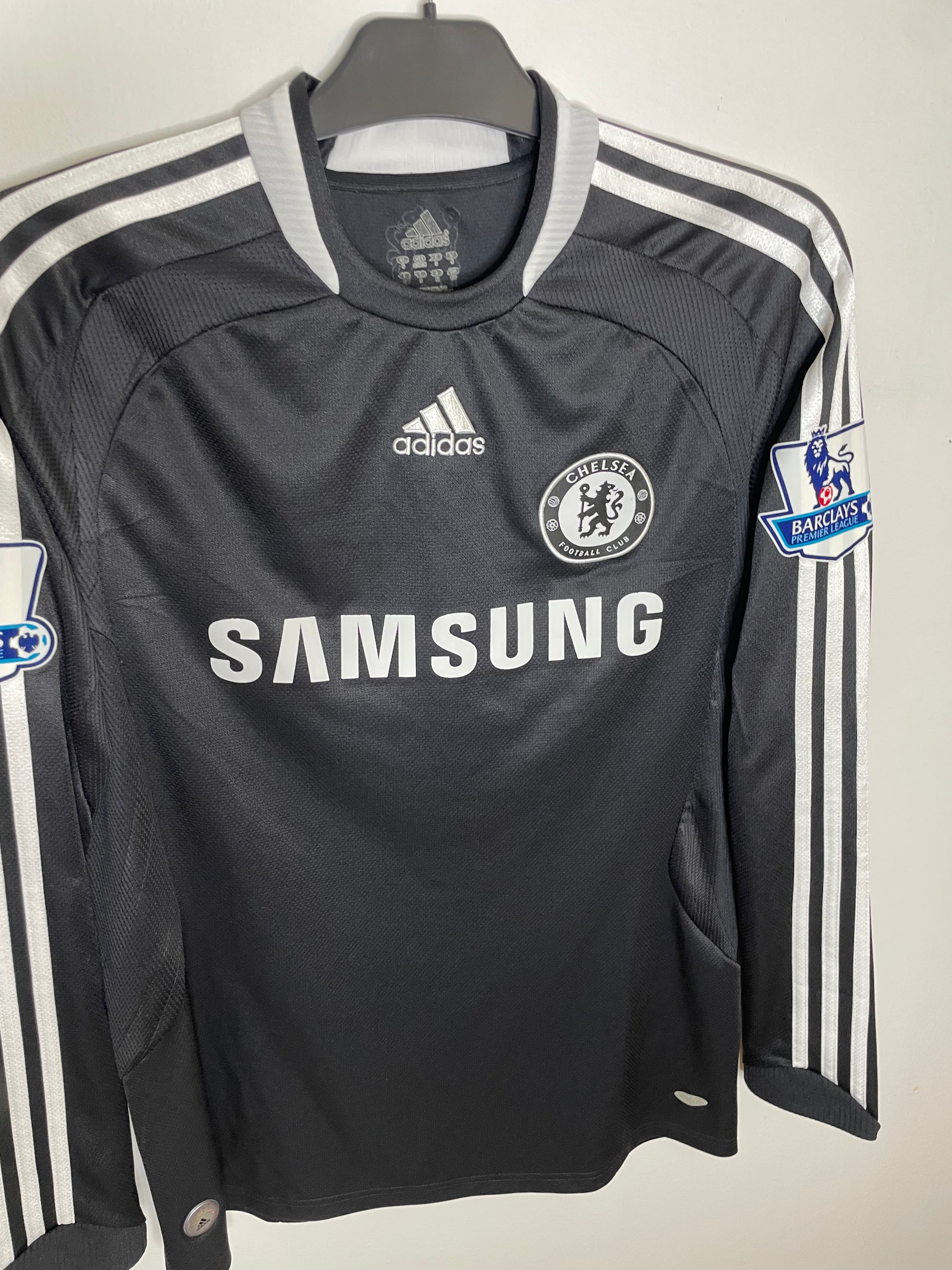 Chelsea 2008-09 Långärmad Bortatröja Drogba #11 Small