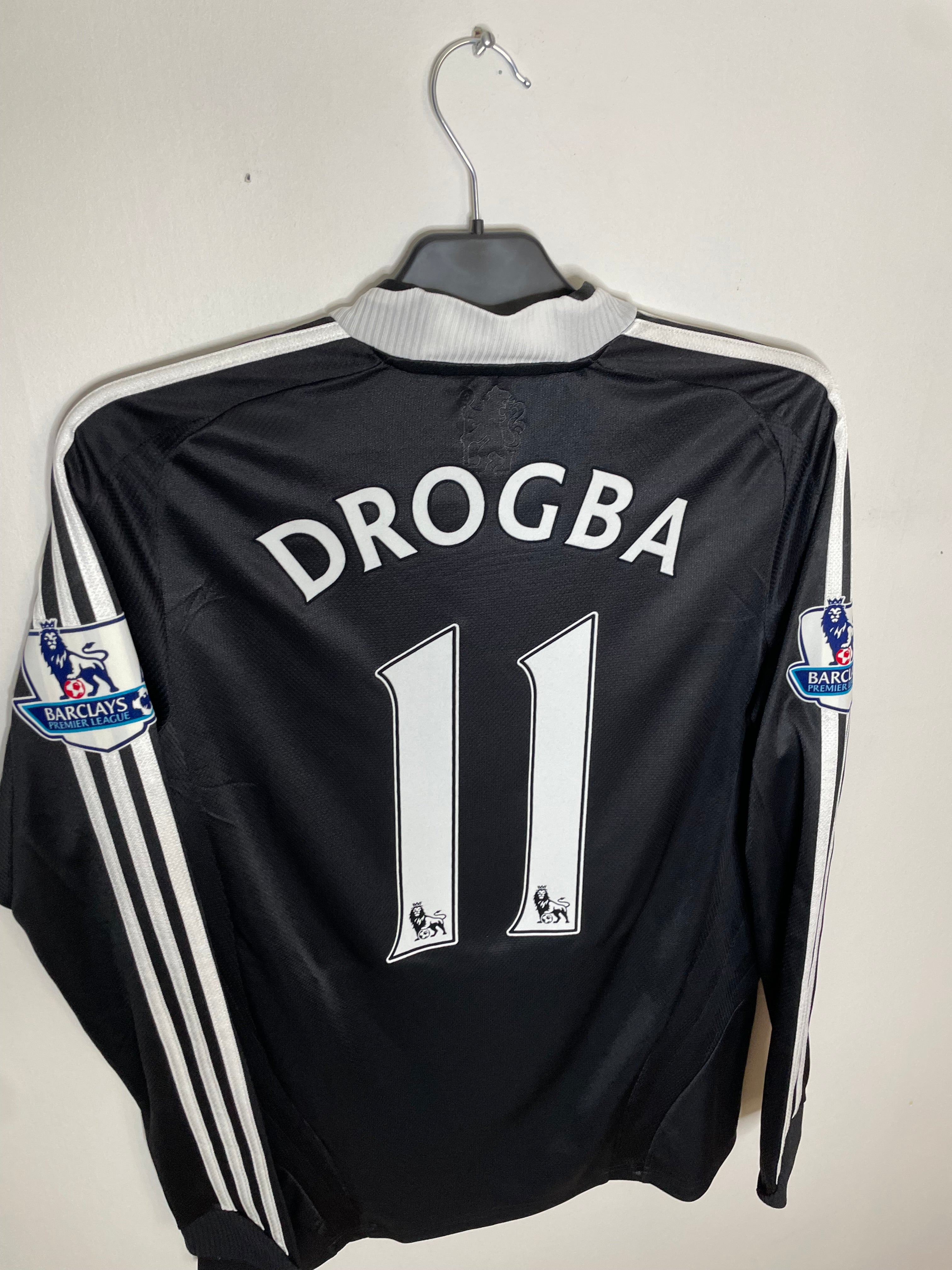 Chelsea 2008-09 Långärmad Bortatröja Drogba #11 Small
