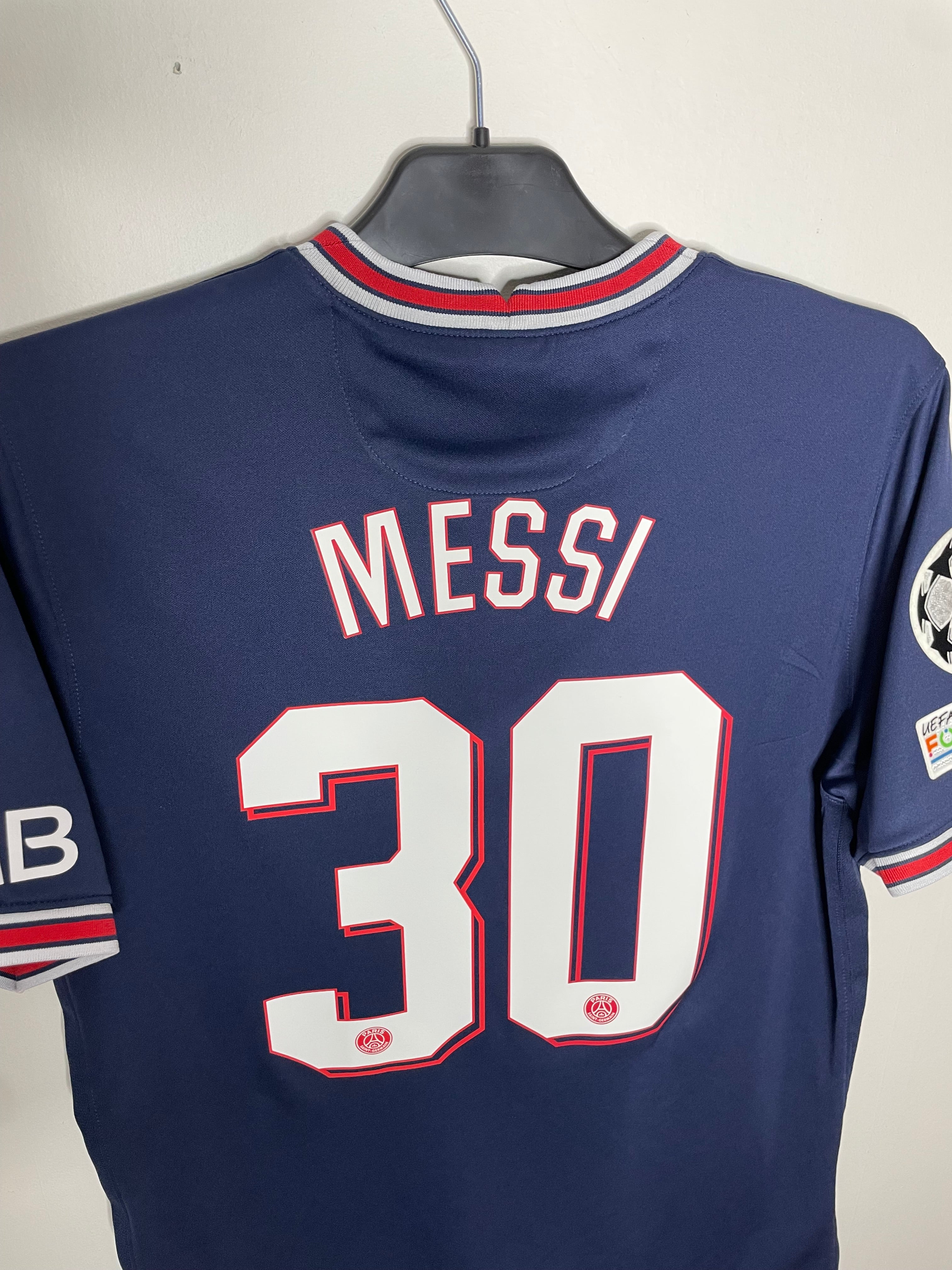 Paris Saint-Germain 2021-22 UCL Hemmatröja Messi #30 Medium