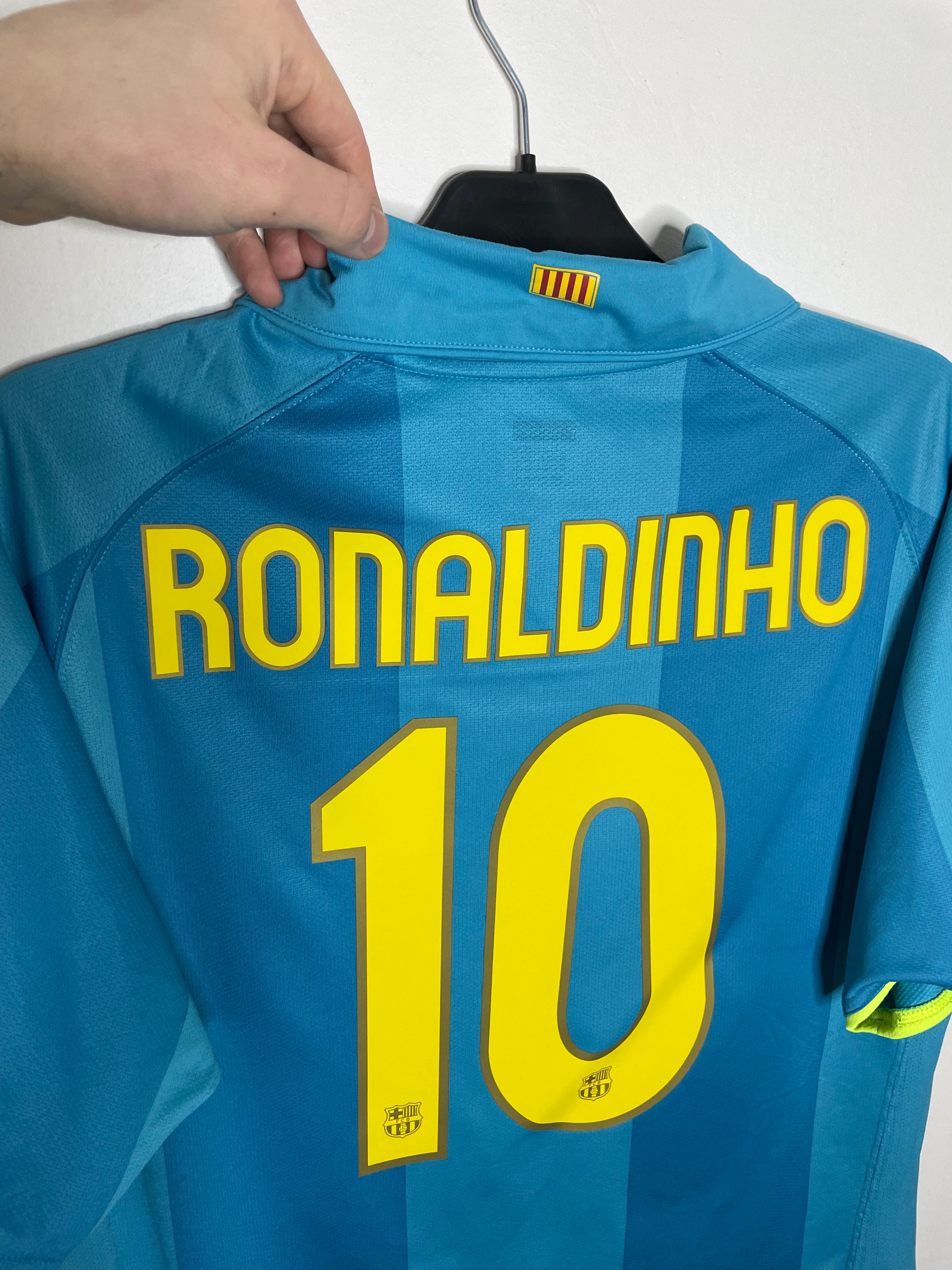 FC Barcelona 2007-08 Bortatröja Ronaldinho #10 Large