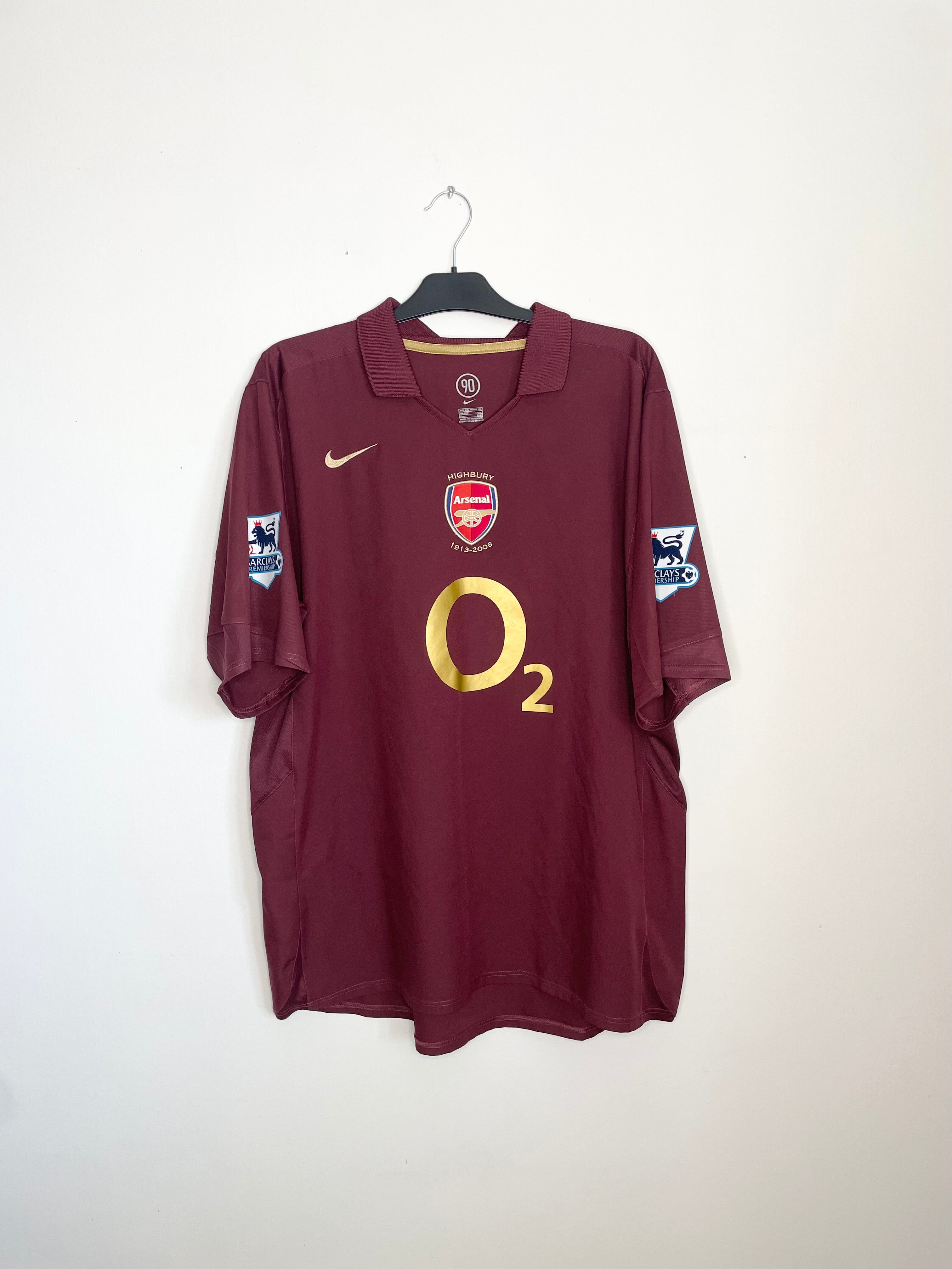 Arsenal 2005-06 Hemmatröja Bergkamp #10 XXL