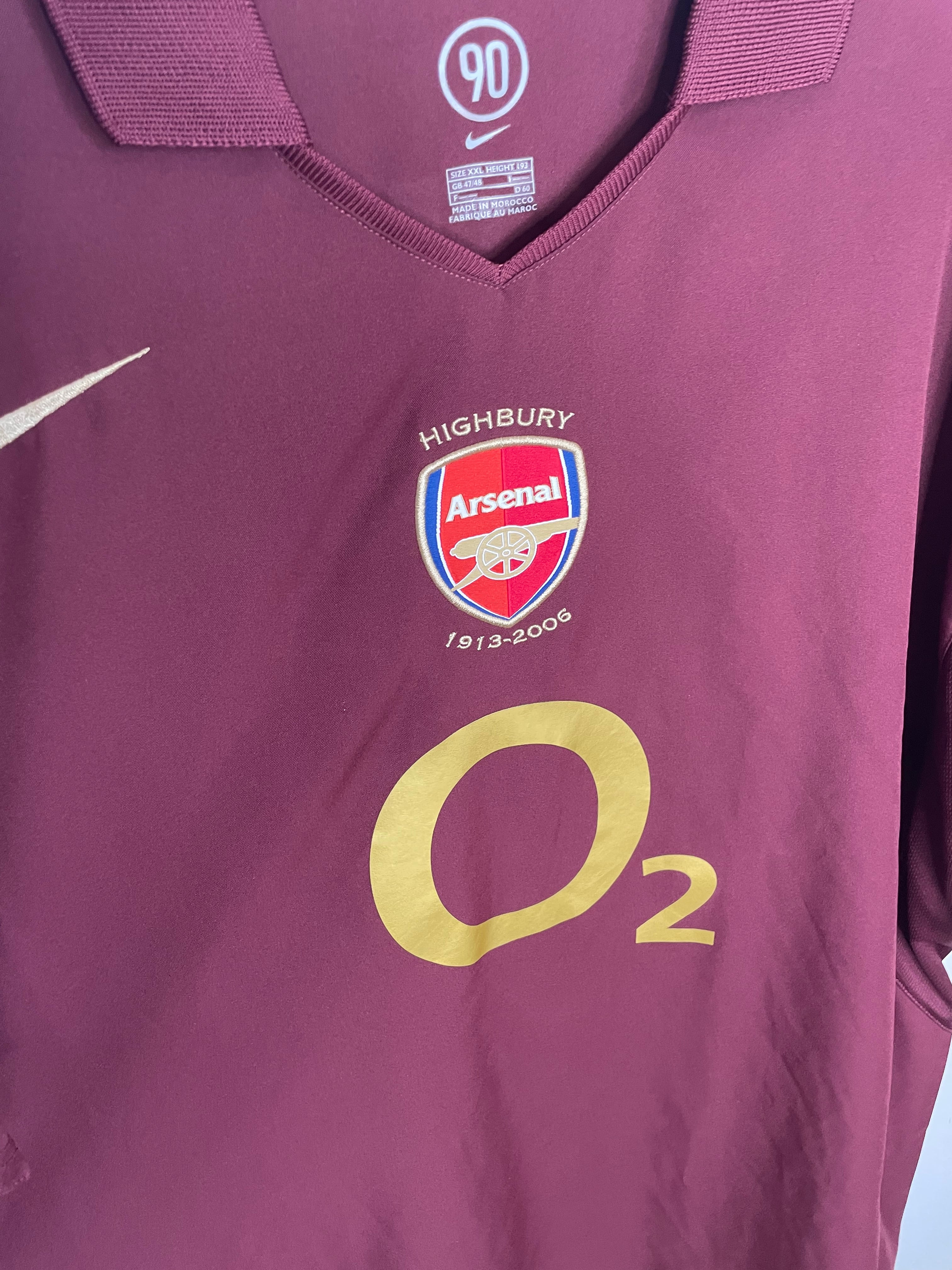 Arsenal 2005-06 Hemmatröja Bergkamp #10 XXL