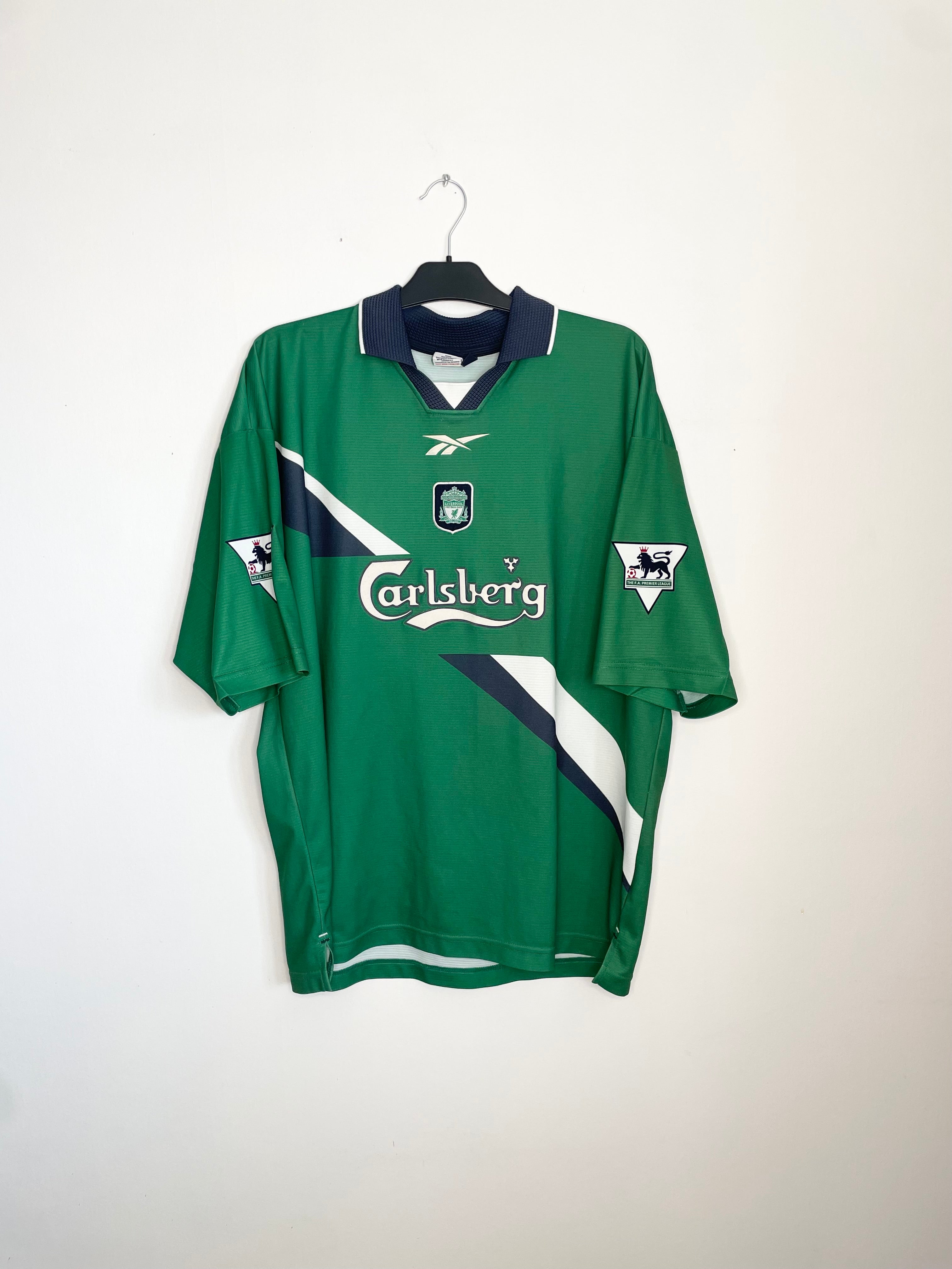 Liverpool 199-00 Bortatröja Gerrard #28 XXL