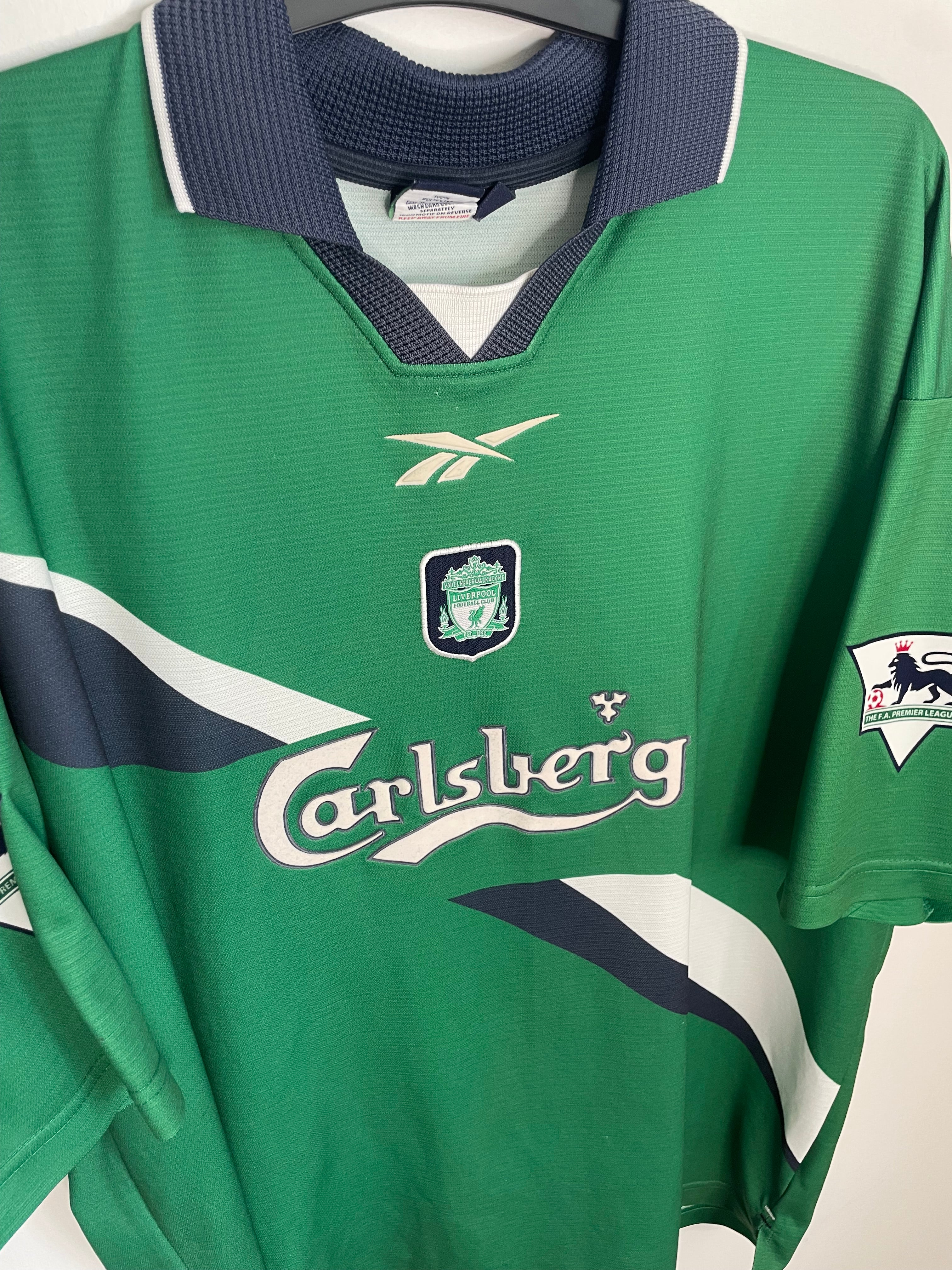 Liverpool 199-00 Bortatröja Gerrard #28 XXL