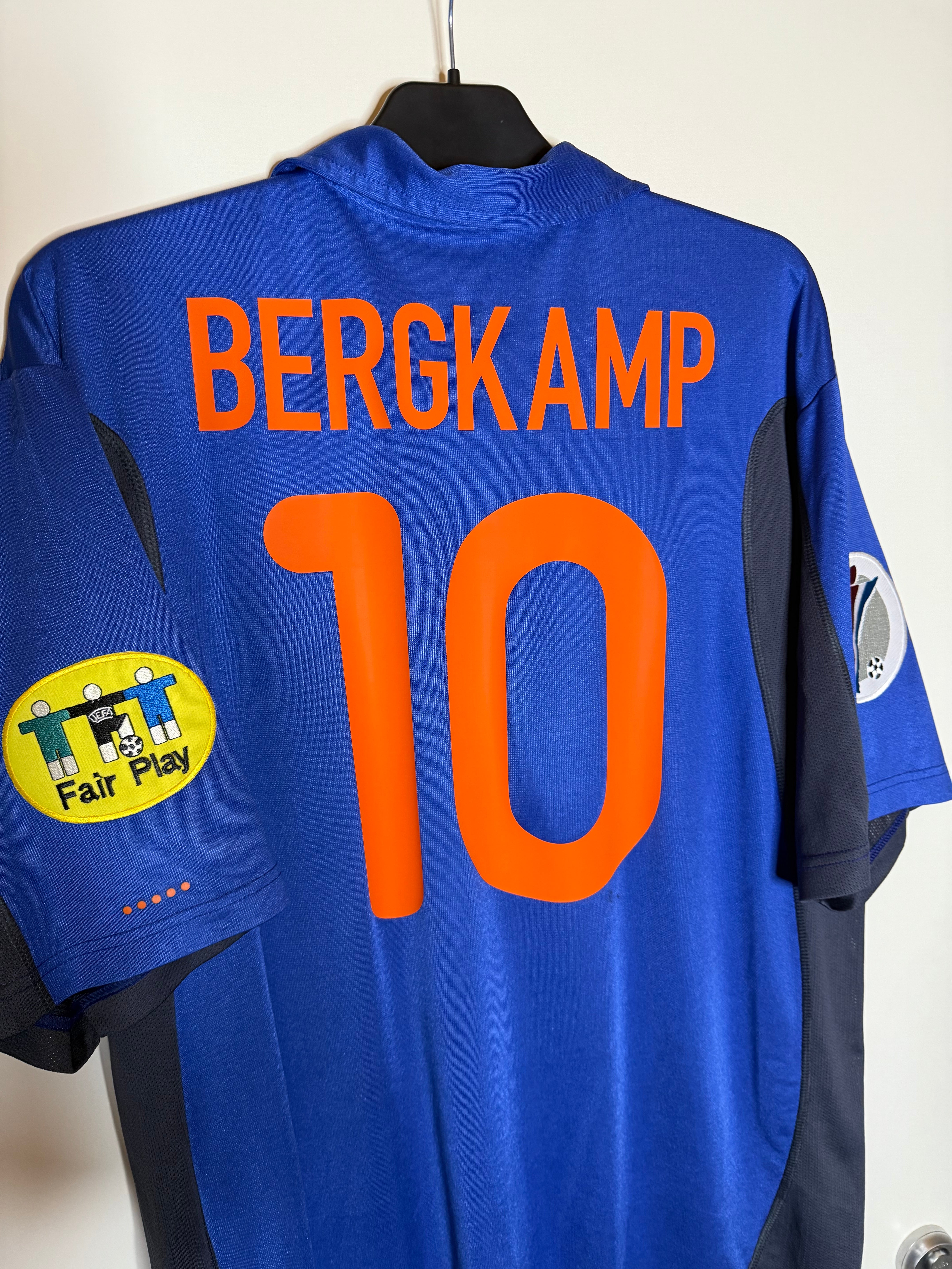 Nederländerna EURO 2000 Bortatröja Bergkamp #10 XL