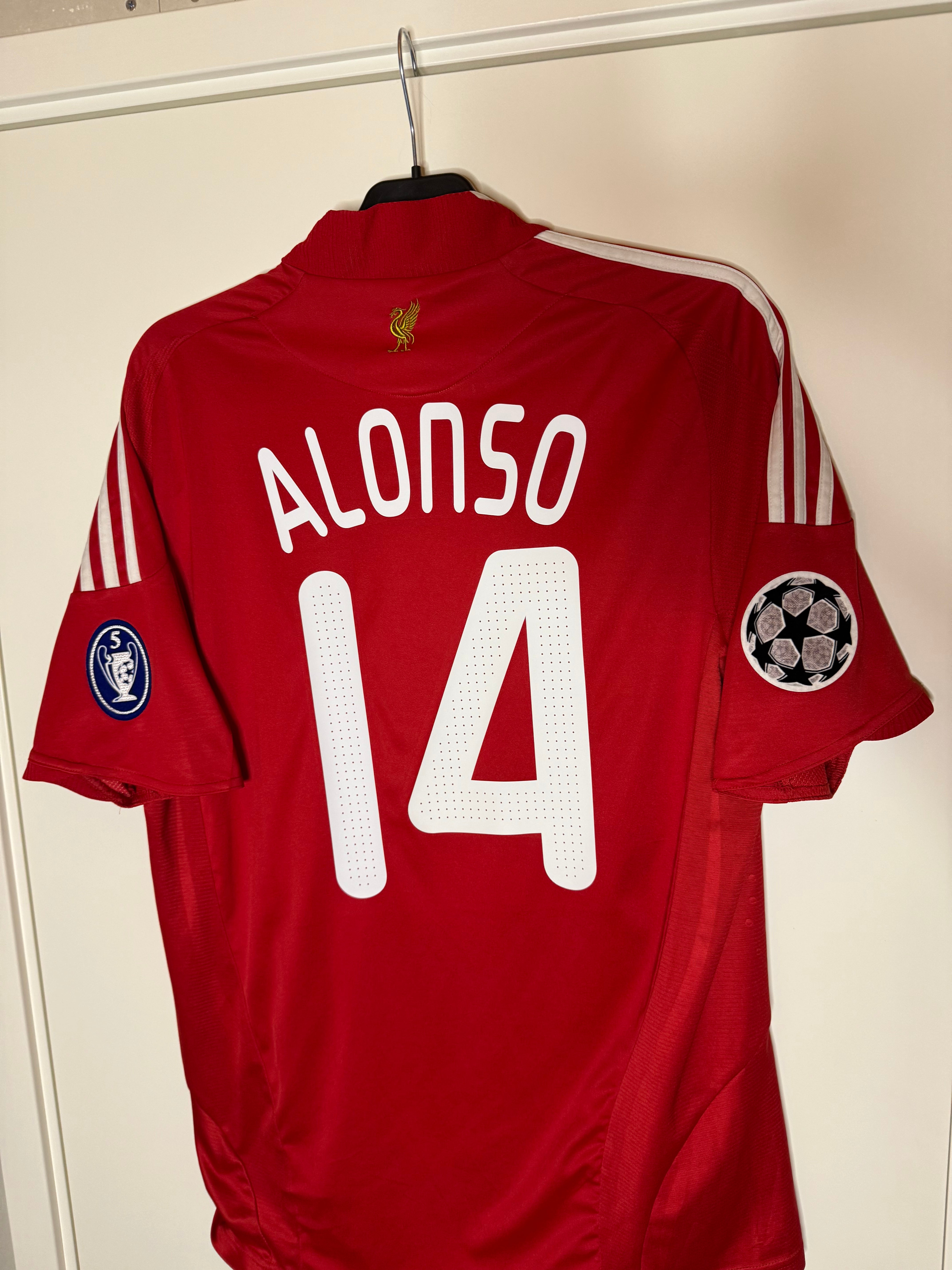 Liverpool 2009-10 UCL Hemmatröja Alonso #14 Medium
